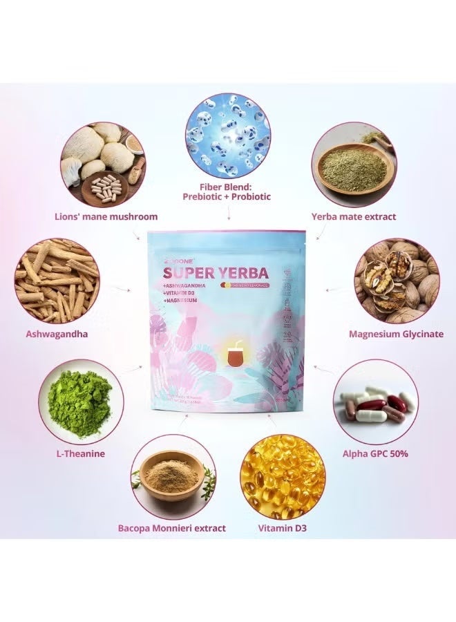 حديقة الحيوان Super Yerba Gut Health Cleansing Energy Tea. Experience the magic of yerba mate with a deliciously refreshing taste. Revitalize and nourish your gut with every sip. Cleansing energy, great taste, and nourishment in every cup. - Image 5
